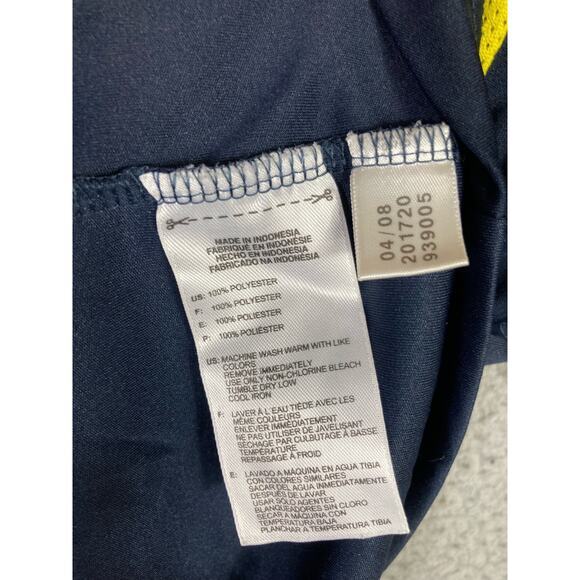 Adidas Men's Blue Climacool Striped T-Shirt‎ Soccer Jersey Size L Short Sleeve - Picture 4 of 10